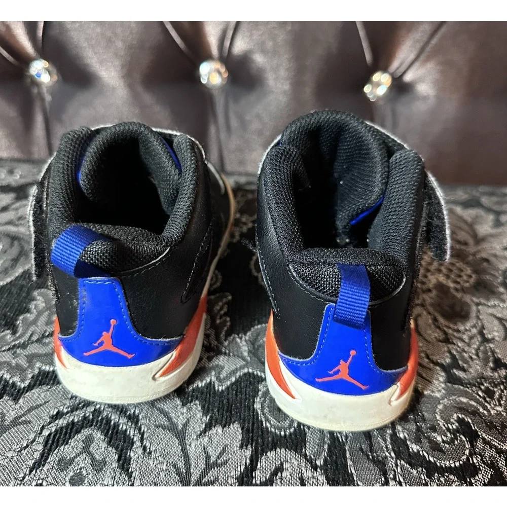 Nike Air Jordan FLIGHT CLUB '91 (TD) Toddler Shoes Black/Blue DM1687-008 Sz 9C